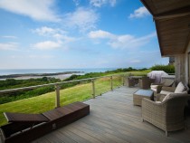The Buoys lodge patio area