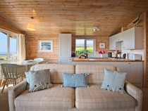 The Buoys lodge living room and kitchen